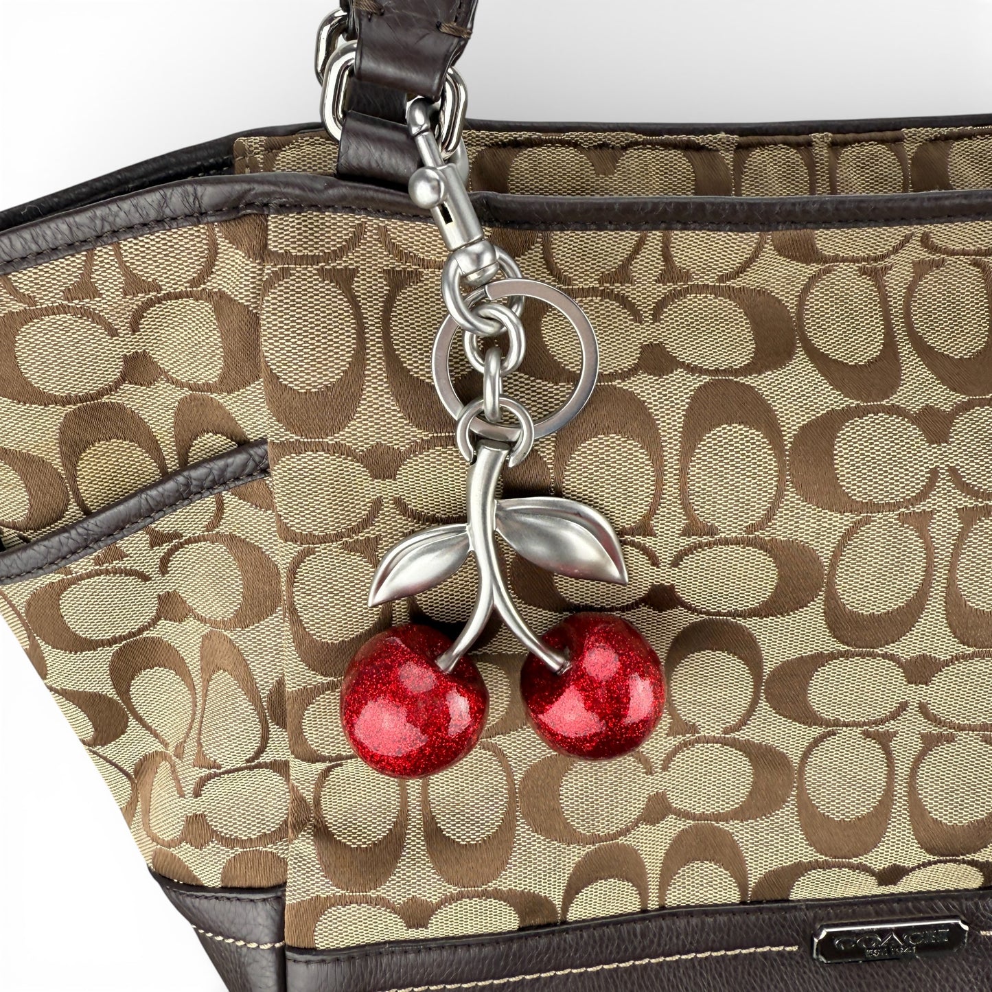 COACH SIGNATURE SHOPPER BAG BROWN