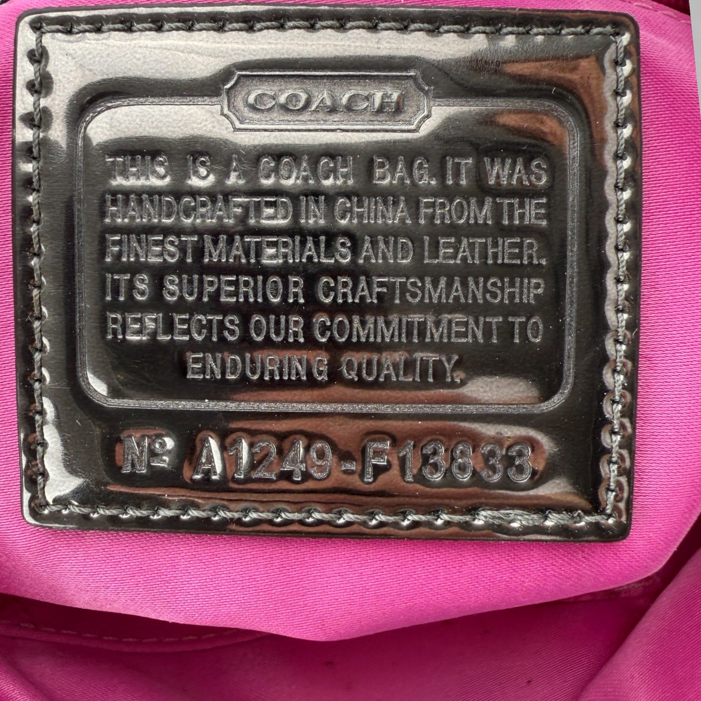 COACH SIGNATURE POPPY GOLD/KHAKI CROSSBODY BAG