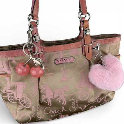 COACH SIGNATURE HORSE AND CARRIAGE GALLERY TOTE BAG