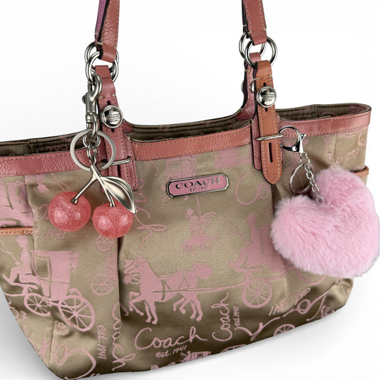 COACH SIGNATURE HORSE AND CARRIAGE GALLERY TOTE BAG