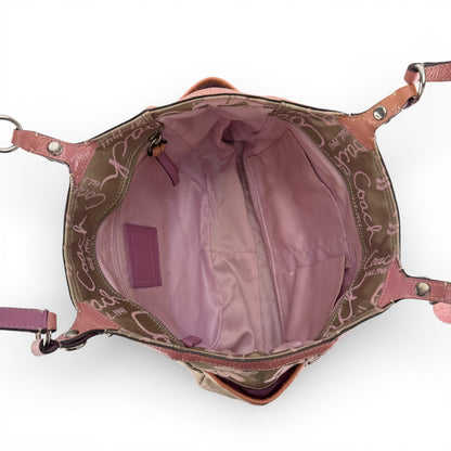 COACH SIGNATURE HORSE AND CARRIAGE GALLERY TOTE BAG