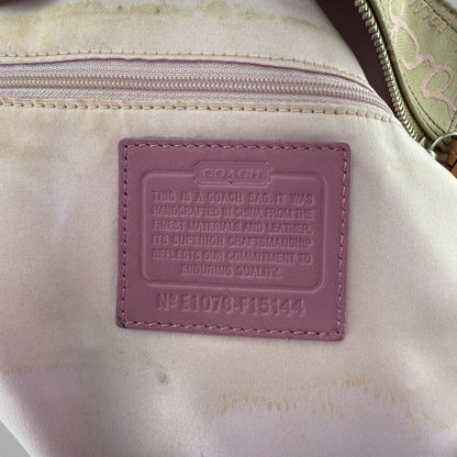 COACH SIGNATURE HORSE AND CARRIAGE GALLERY TOTE BAG