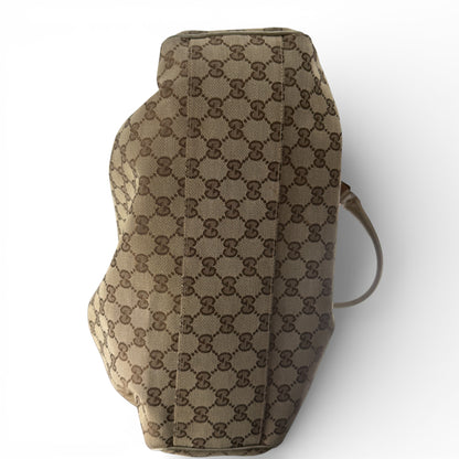 GUCCI GG MEDIUM SUKEY TOTE BAG SILVER