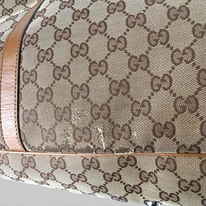 GUCCI GG TWINS MONOGRAM BROWN BAG