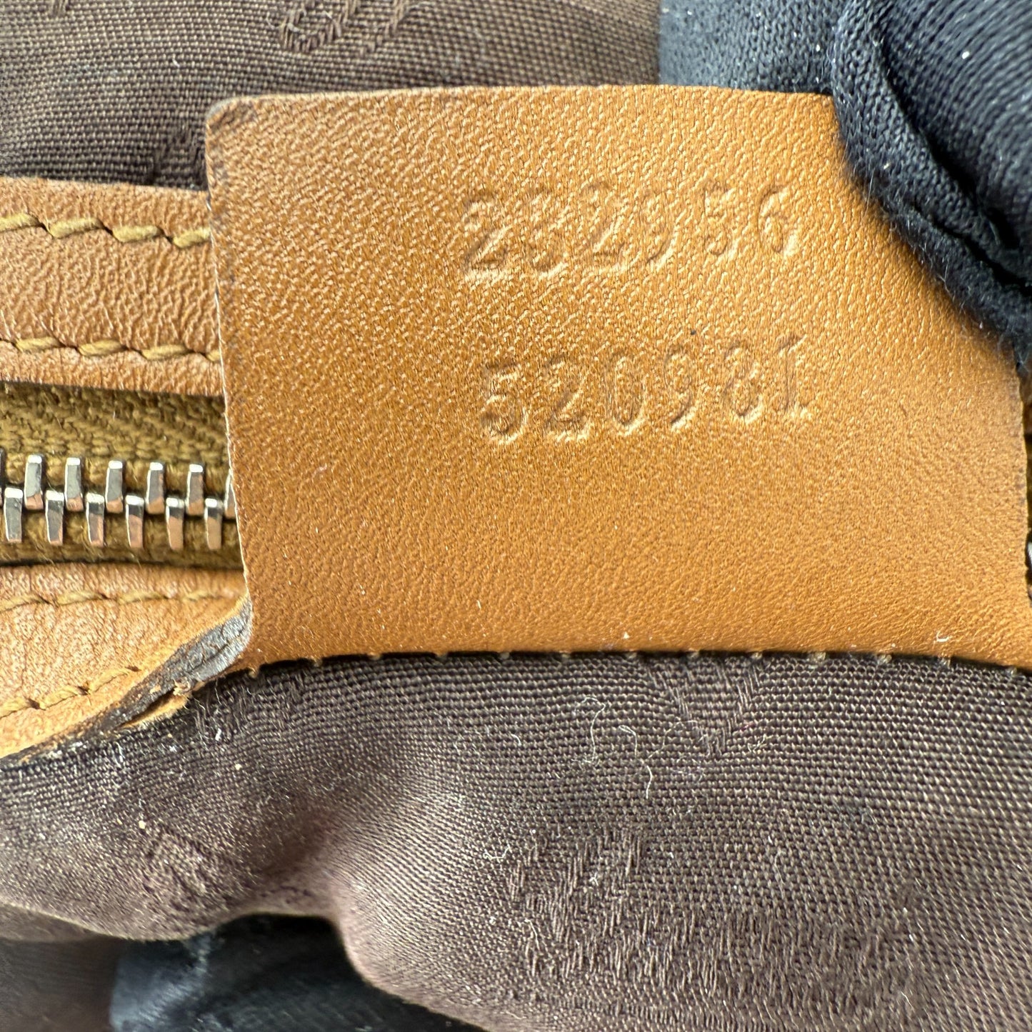 GUCCI GG TWINS MONOGRAM BROWN BAG