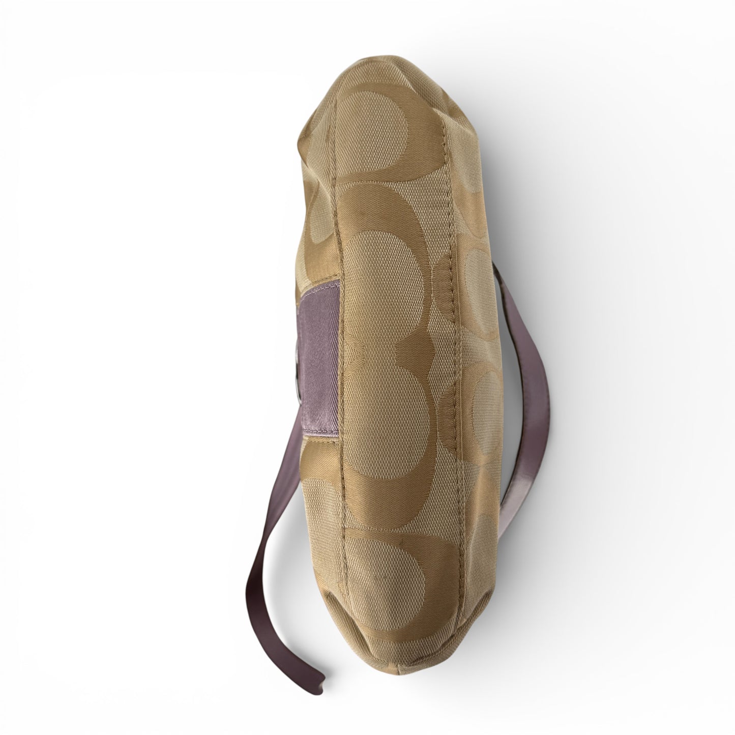 COACH SIGNATURE PINK STRIPE 2-WAY BAG