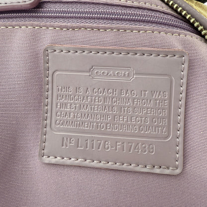 COACH SIGNATURE PINK STRIPE 2-WAY BAG