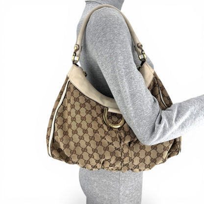 GUCCI D-RING ABBEY HOBO BAG (LARGE)