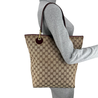 GUCCI GG CANVAS ECLIPSE TOTE BAG