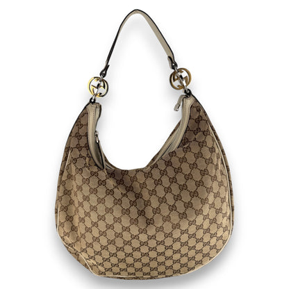 GUCCI GG CANVAS TWINS HOBO BAG