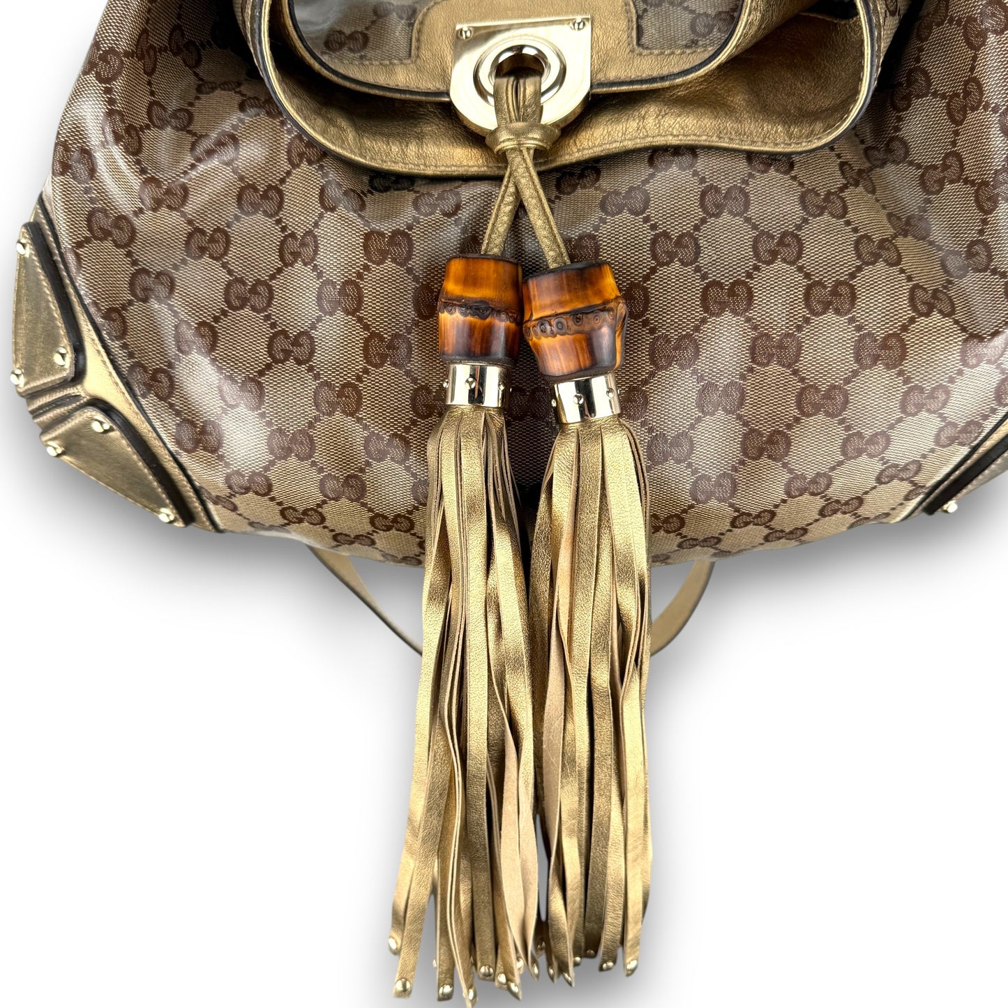 GUCCI GG INDY HOBO BAG GOLD