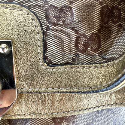 GUCCI GG INDY HOBO BAG GOLD
