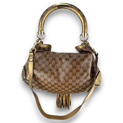 GUCCI GG INDY HOBO BAG GOLD