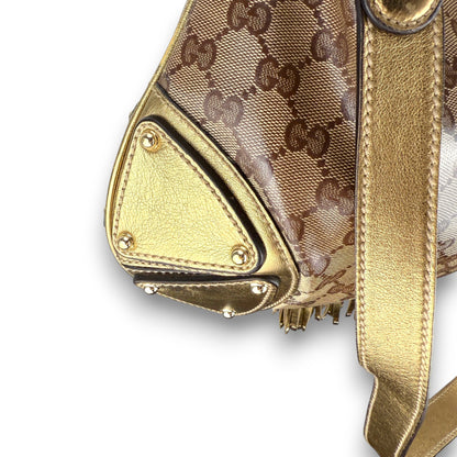 GUCCI GG INDY HOBO BAG GOLD