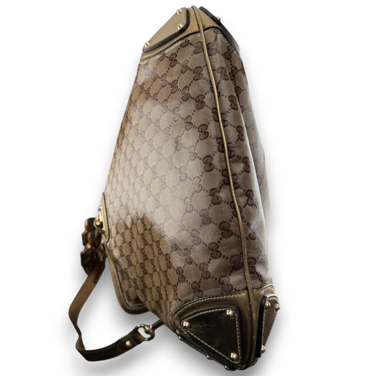 GUCCI GG INDY HOBO BAG GOLD