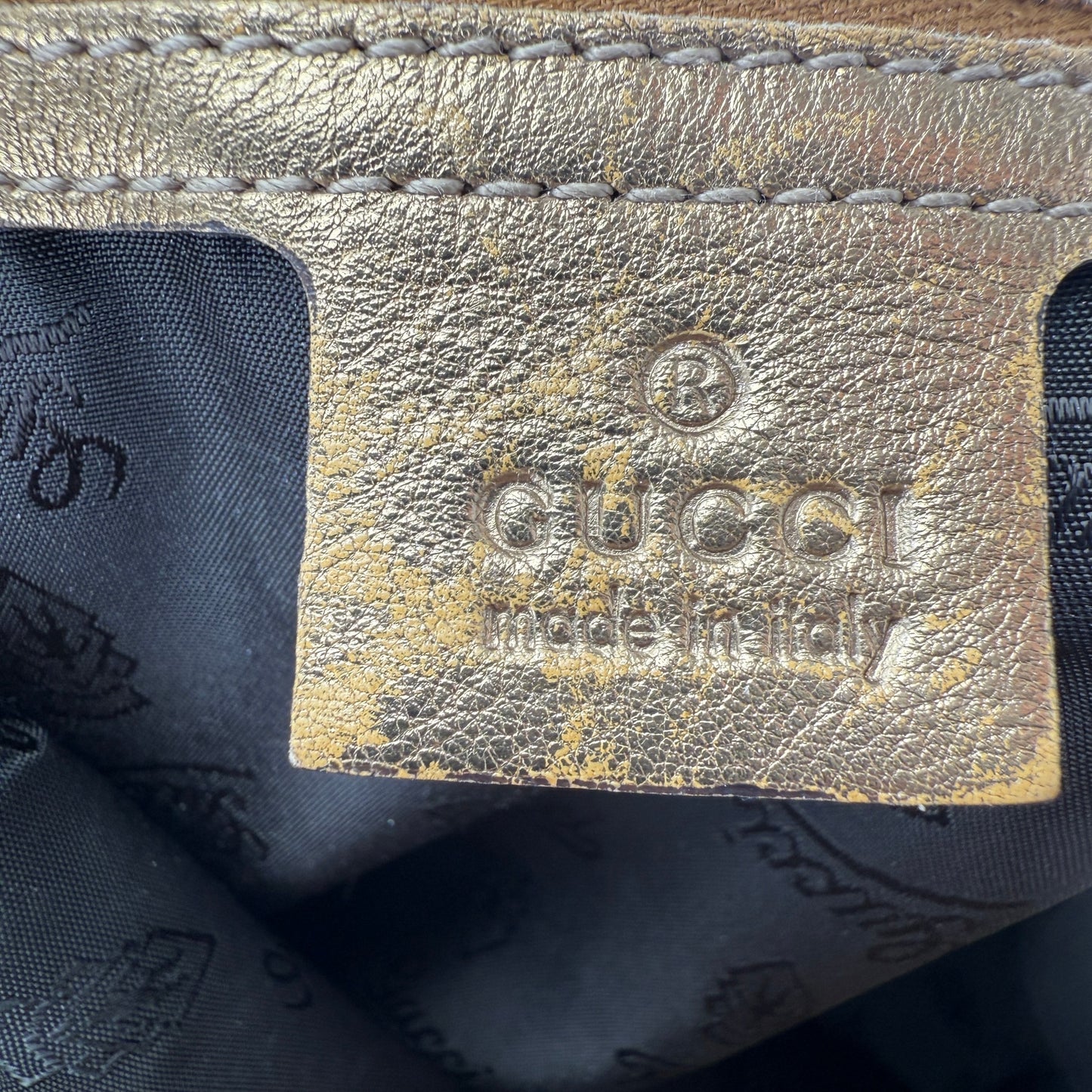 GUCCI GG INDY HOBO BAG GOLD