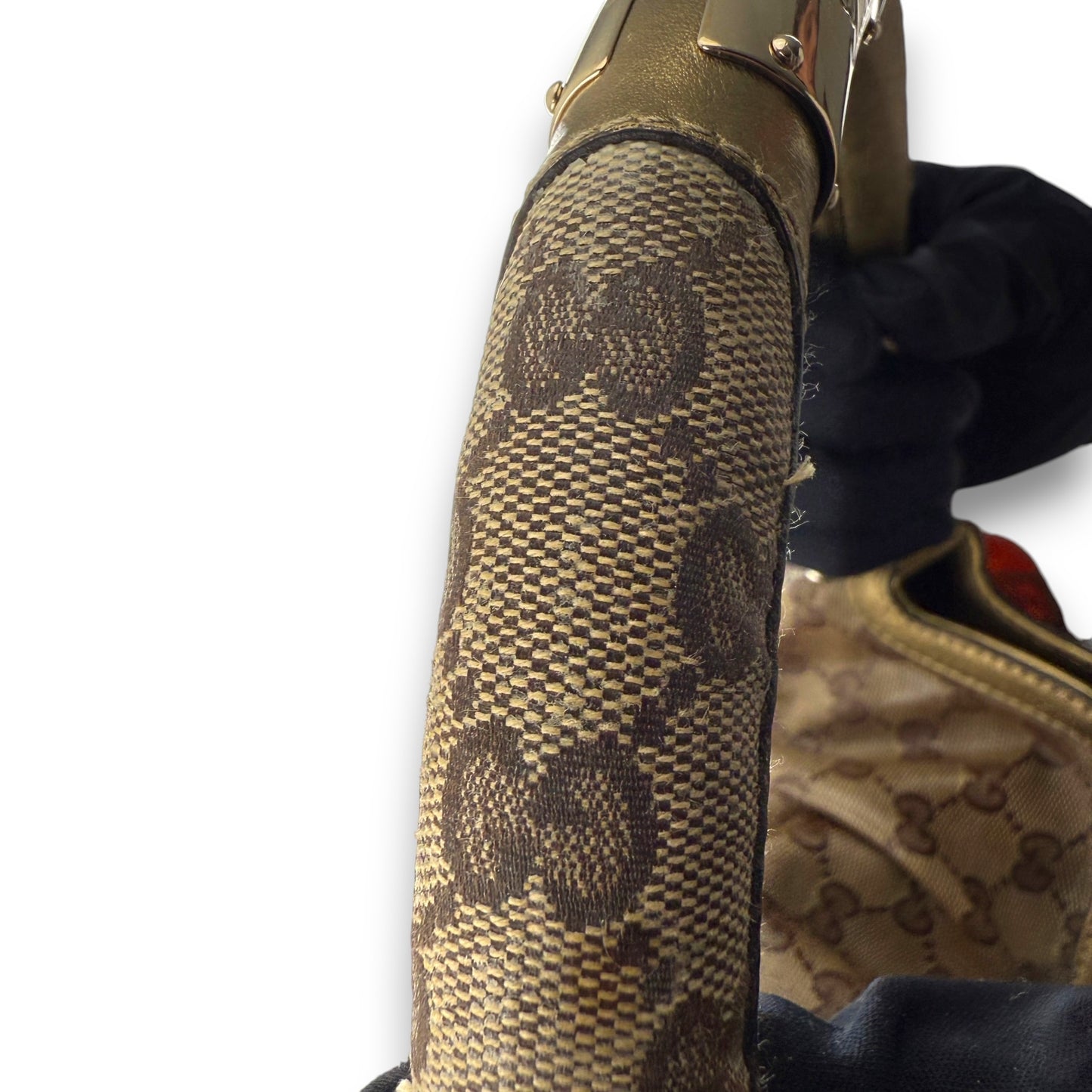 GUCCI GG INDY HOBO BAG GOLD
