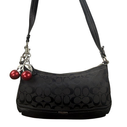 COACH SIGNATURE CANVAS &amp; LEATHER CROSSBODY BAG 