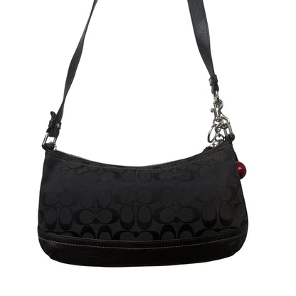 COACH SIGNATURE CANVAS &amp; LEATHER CROSSBODY BAG 
