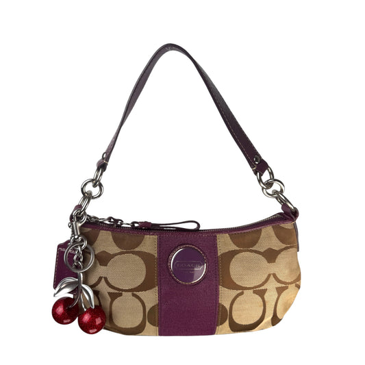 COACH SIGNATURE JACQUARD DEMI BAG PURPLE 