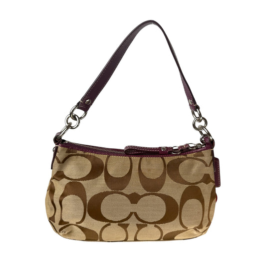 COACH SIGNATURE JACQUARD DEMI BAG PURPLE 