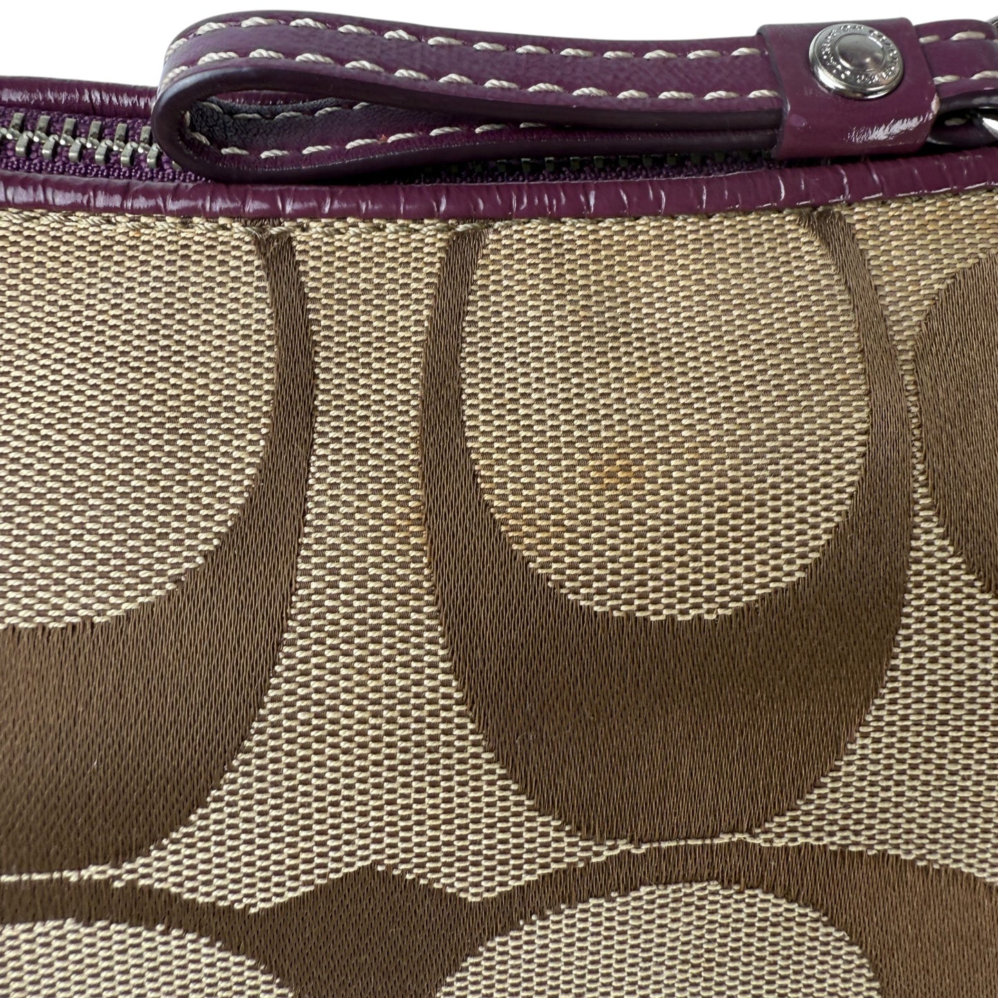 COACH SIGNATURE JACQUARD DEMI BAG LILA