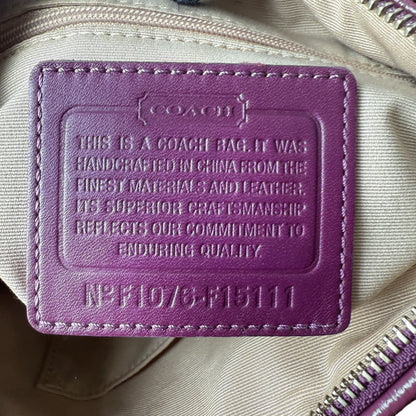COACH SIGNATURE JACQUARD DEMI BAG LILA