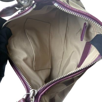 COACH SIGNATURE JACQUARD DEMI BAG LILA
