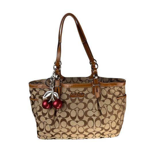 COACH SIGNATURE GALLERY TOTE SHOULDER BAG 