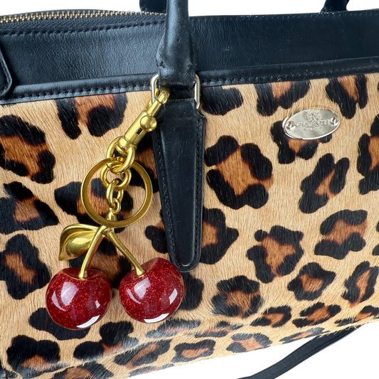 COACH LEOPARD PONYHAIR 2WAY BAG