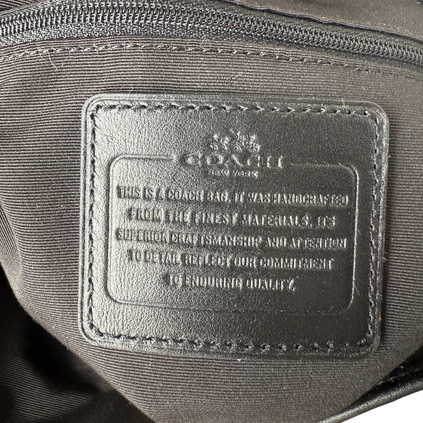 COACH SIGNATURE JACQUARD STRIPE BAG (LARGE) 