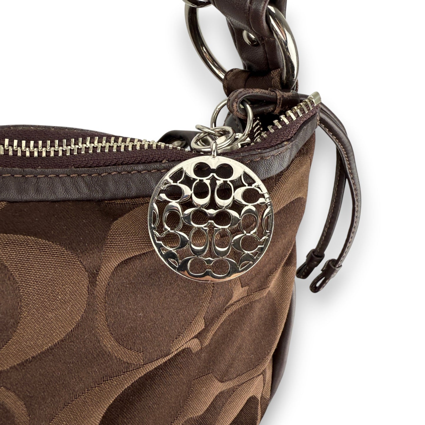 COACH SIGNATURE HOBO BAG BROWN