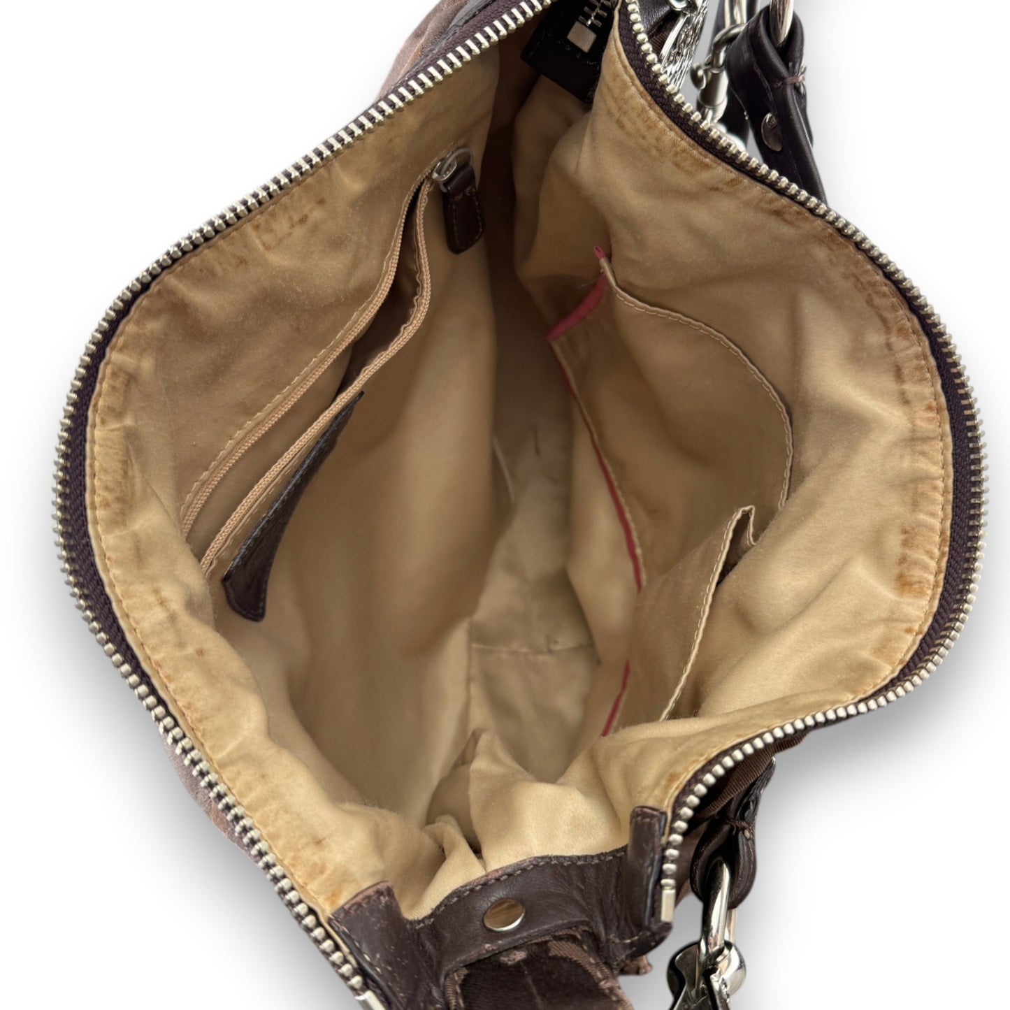 COACH SIGNATURE HOBO BAG BROWN