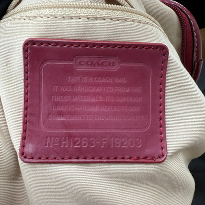 COACH SIGNATURE STRIPE 2WAY SATCHEL BAG
