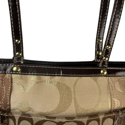 COACH SIGNATURE PATCHWORK LEGACY TOTE BAG
