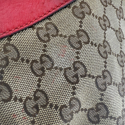GUCCI GG CANVAS VALENTINE SATCHEL BAG