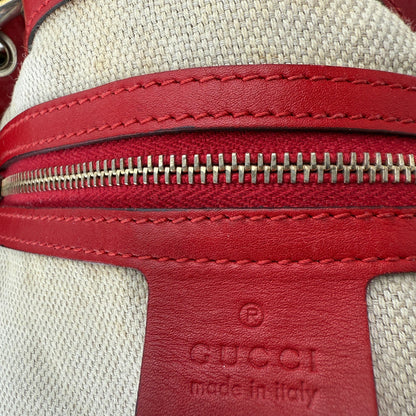 GUCCI GG CANVAS VALENTINE SATCHEL BAG