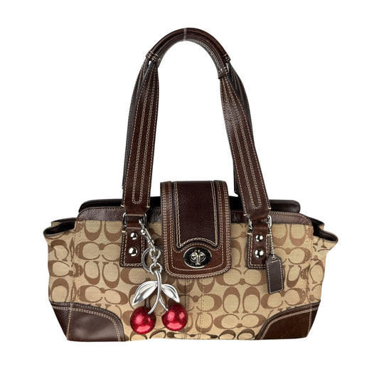 COACH SIGNATURE HAMPTON'S TURNLOCK BAG 