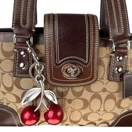 COACH SIGNATURE HAMPTON'S TURNLOCK BAG 