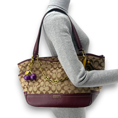 COACH SOHO PLEATED SIGNATURE TOTE 