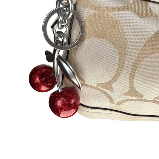 COACH SIGNATURE IVORY DUFFLE BAG