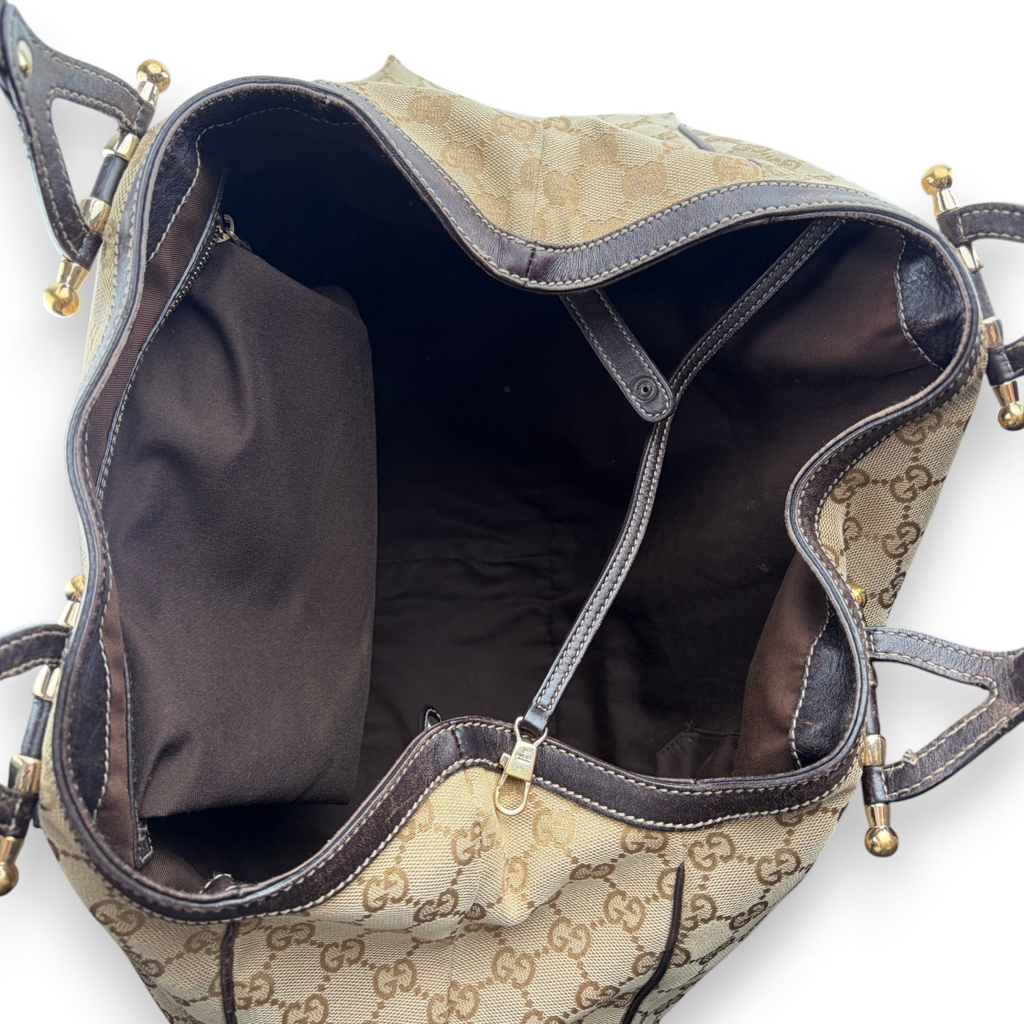GUCCI GG CANVAS HOBO BAG