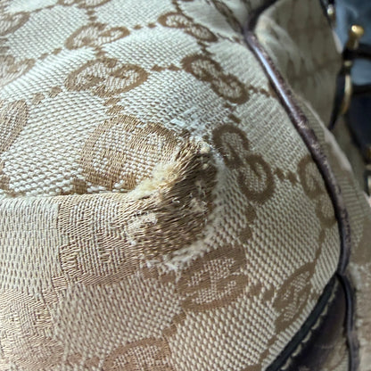 GUCCI GG CANVAS HOBO BAG