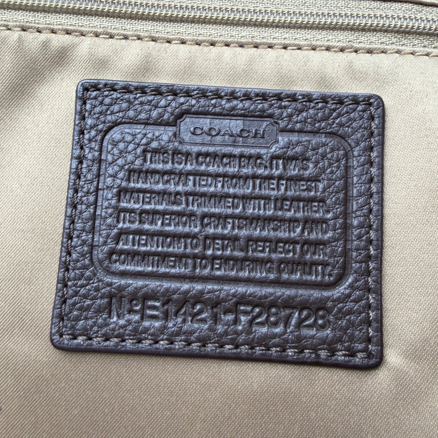 COACH SOHO PLEATED SIGNATURE TOTE 