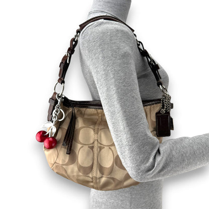 COACH SOHO SIGNATURE HOBO BAG