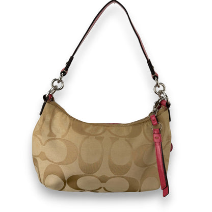 COACH SIGNATURE RED STRIPE 2-WAY BAG