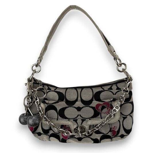 COACH SIGNATURE POPPY HEART 2-WAY BAG