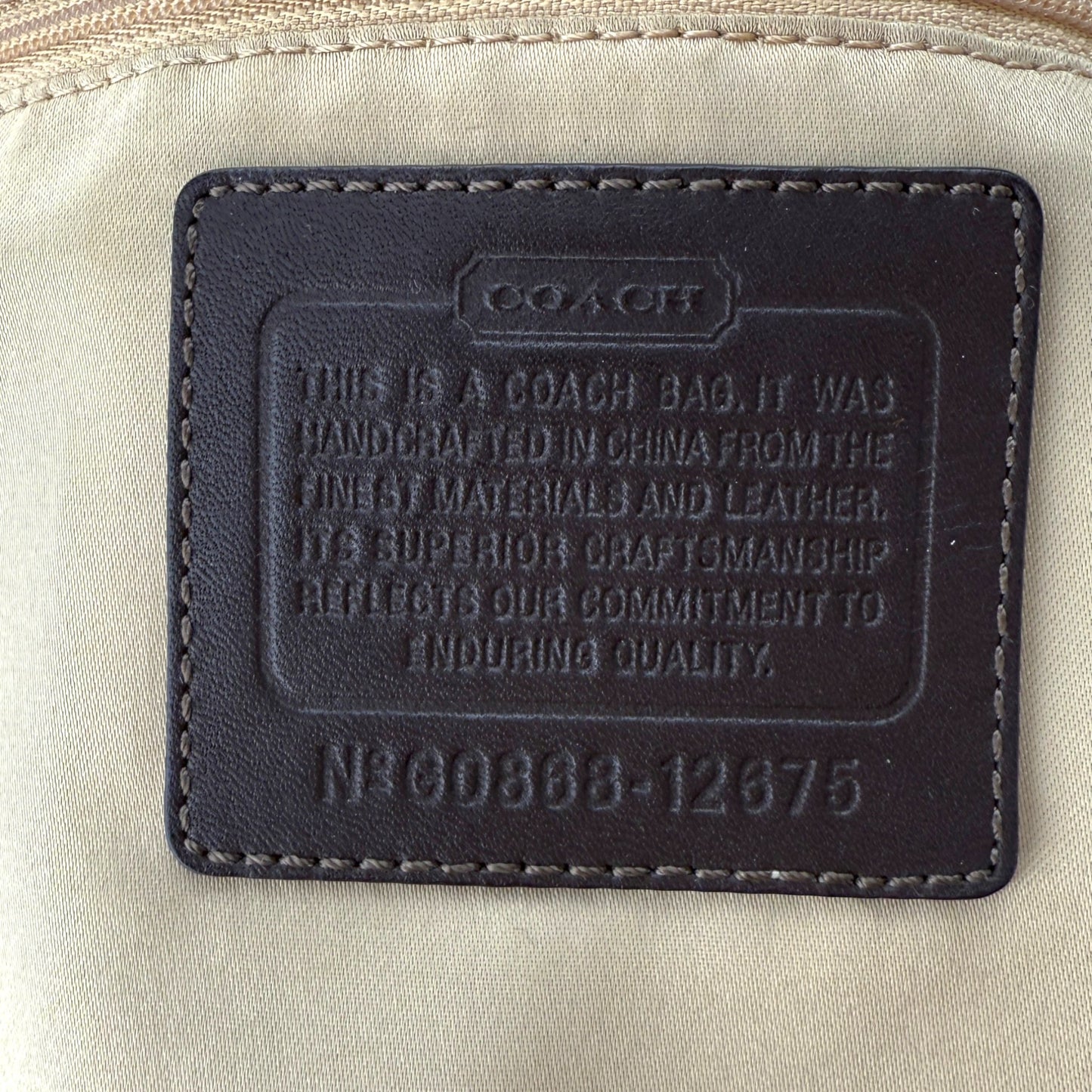COACH SOHO SIGNATURE HOBO BAG