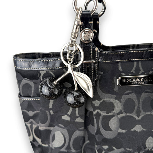 COACH GALLERY TOTE BAG BLACK
