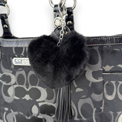 COACH GALLERY TOTE BAG BLACK